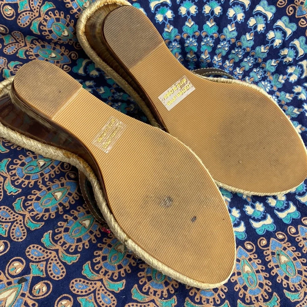 Vintage Yellow Box Jeweled Sandal 8.5 - Picture 4 of 6